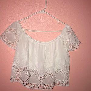 cute white crop top